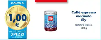Esselunga Caffè espresso macinato Illy Tostatura intensa, 250 g offerta