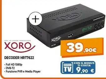Expert Xoro Decoder HRT 7622 offerta