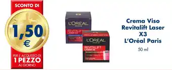 Esselunga Crema Viso Revitalift Laser X3 L'Oréal Paris 50 ml offerta