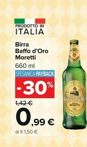 Carrefour Moretti Birra offerta