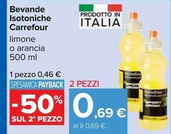 Carrefour Carrefour Bevande Isotoniche offerta