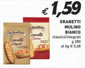 Coal GRANETTI MULINO BIANCO classici/integrali g 280 offerta