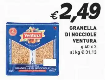 Coal GRANELLA DI NOCCIOLE VENTURA g 40 x 2 offerta