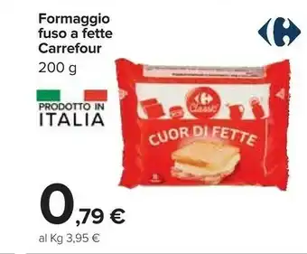 Carrefour Formaggio Fuso A Fette offerta