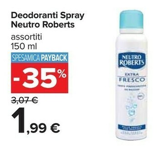 Carrefour Neutro Roberts Deodorante offerta