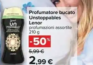 Carrefour Lenor 8001090891273 Profumo Concentrato Per Bucato Granuli 210 G offerta
