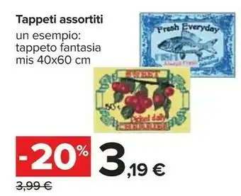 Carrefour Tappeto Fantasia Mis 40x60 Cm Fresh Everyday offerta
