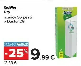 Carrefour Swiffer Dry Ricarica offerta