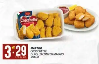 MARTINI CROCCHETTE DI POLLO CON FORMAGGIO 500 GR