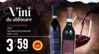 Sisa LA GUARDIENSE VINO AGLIANICO/FALANGHINA DOP - 75 CL offerta
