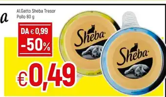 Famila Sheba Tresor Pollo 80 G offerta