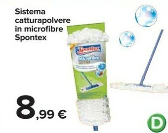 Carrefour Spontex Sistema Catturapolvere In Microfibre offerta