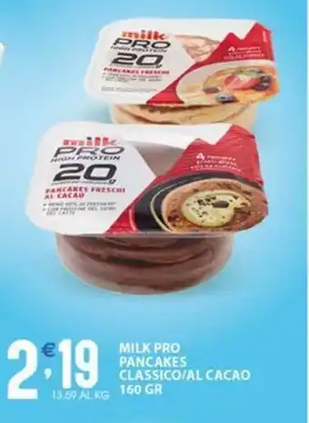 Sisa MILK PRO PANCAKES CLASSICO/AL CACAO 160 GR offerta