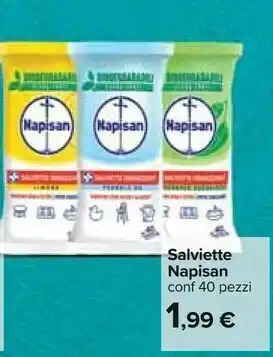 Carrefour Napisan Salviette offerta