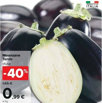 Carrefour Melanzane Tonde offerta
