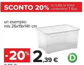 Carrefour Contenitori T-box offerta