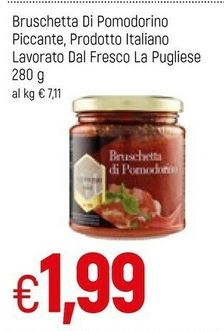 Bruschetta Di Pomodorino Piccante