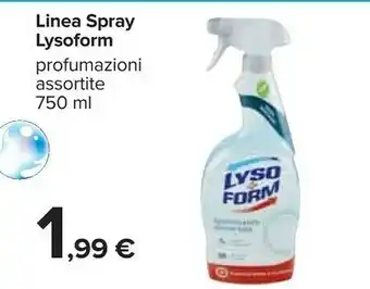 Carrefour Lysoform Igienizzante Universale Spray 750 Ml offerta