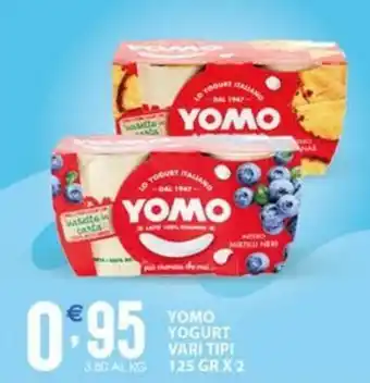 Sisa YOMO YOGURT VARI TIPI 125 GR X 2 offerta