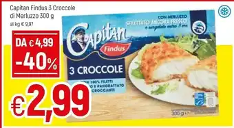 Famila Findus Capitan 3 Croccole Di Merluzzo offerta
