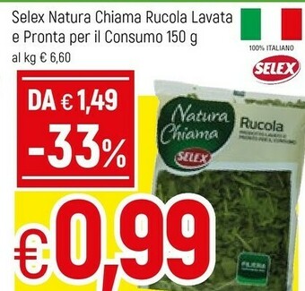 Famila Selex Rucola Natura Chiama offerta