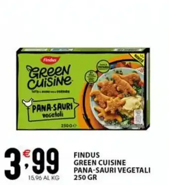 Sisa FINDUS GREEN CUISINE PANA-SAURI VEGETALI 250 GR offerta