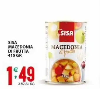 Sisa SISA MACEDONIA DI FRUTTA 415 GR offerta