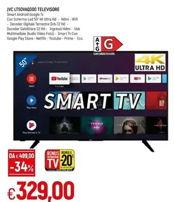 Famila Jvc Lt50vaq300 Televisore offerta