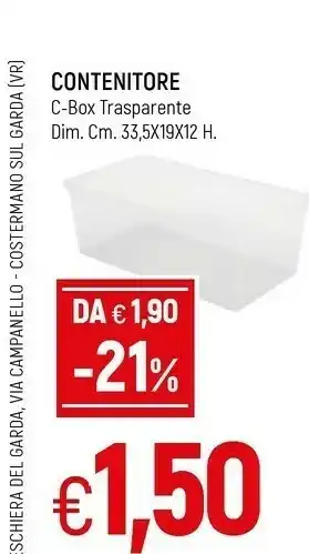 Famila Contenitore C-box Trasparente offerta