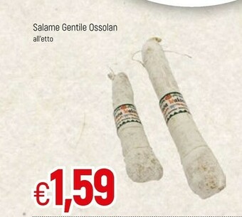 Famila Salame Gentile Ossolan offerta