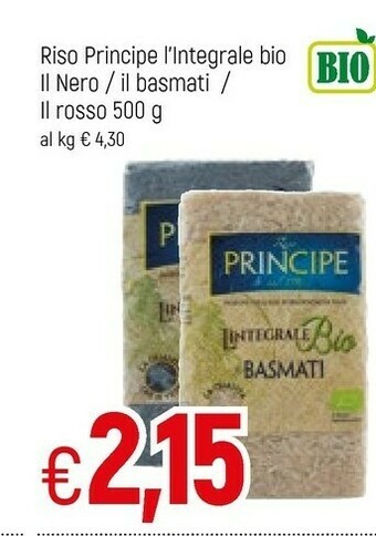 Famila Riso Principe - L'Integrale Bio il Nero Riso 500 g(ml) offerta