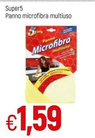 Famila Super5 Panno Microfibra Multiuso offerta