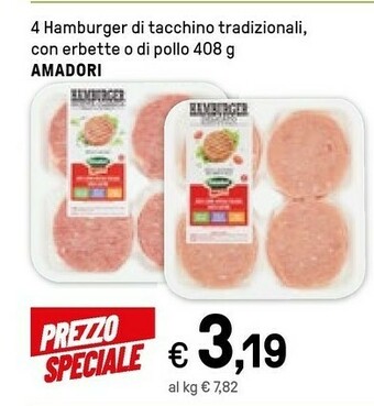 Iper La Grande Amadori Hamburger offerta