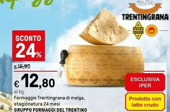 Iper La Grande Trentingrana Formaggio offerta