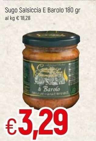 Famila Sugo Salsiccia E Barolo offerta
