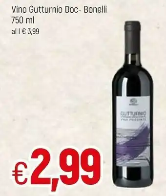 Famila Bonelli Vino Gutturnio Doc offerta