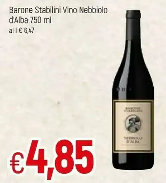 Famila Barone Stabilini Vino Nebbiolo D'alba offerta