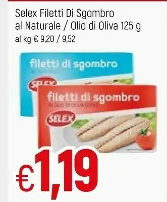 Famila Selex Filetti Di Sgombro Al Naturale offerta