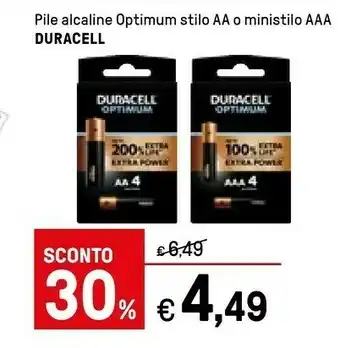 Iper La Grande Duracell Pile offerta