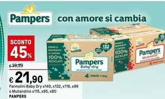 Iper La Grande Pampers Baby Dry offerta