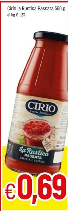 Famila Cirio Passata di pomodoro offerta
