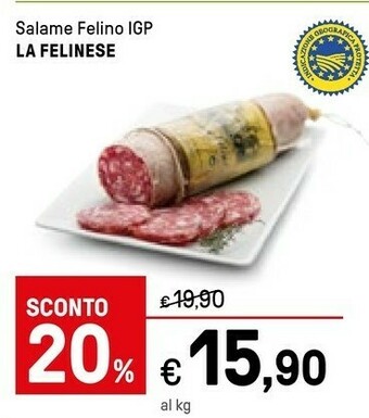 Iper La Grande Felino Salame offerta