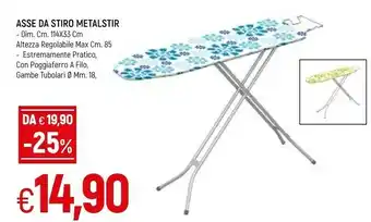 Famila Asse Da Stiro Metalstir offerta