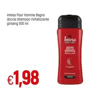 Famila Intesa Pour Homme Bagno Doccia Shampoo Rivitalizzante Ginseng offerta