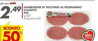 Italmark Aia Hamburger Di Tacchino offerta