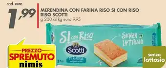 Italmark Riso Scotti - Merendina Con Farina Di Riso 200 G(ml) offerta