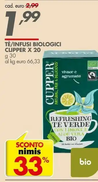 Italmark Clipper O Tè/infusi Biologici offerta