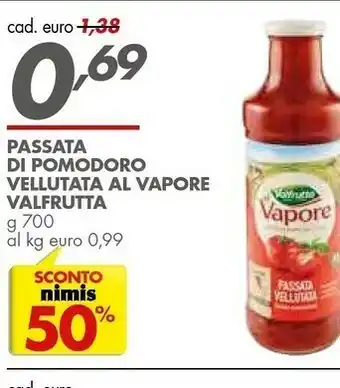 Italmark Valfrutta Passata Di Pomodoro Bio 700 G(ml) offerta