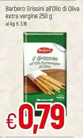 Famila Superstore Barbero Il Grissino All'Olio Extravergine Di Oliva offerta