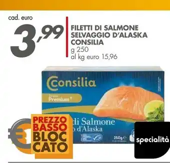 Italmark Consilia Filetti Di Salmone Selvaggio D'Alaska offerta